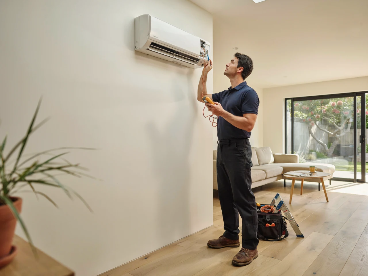 Heat pump installation in a Hawke's Bay home